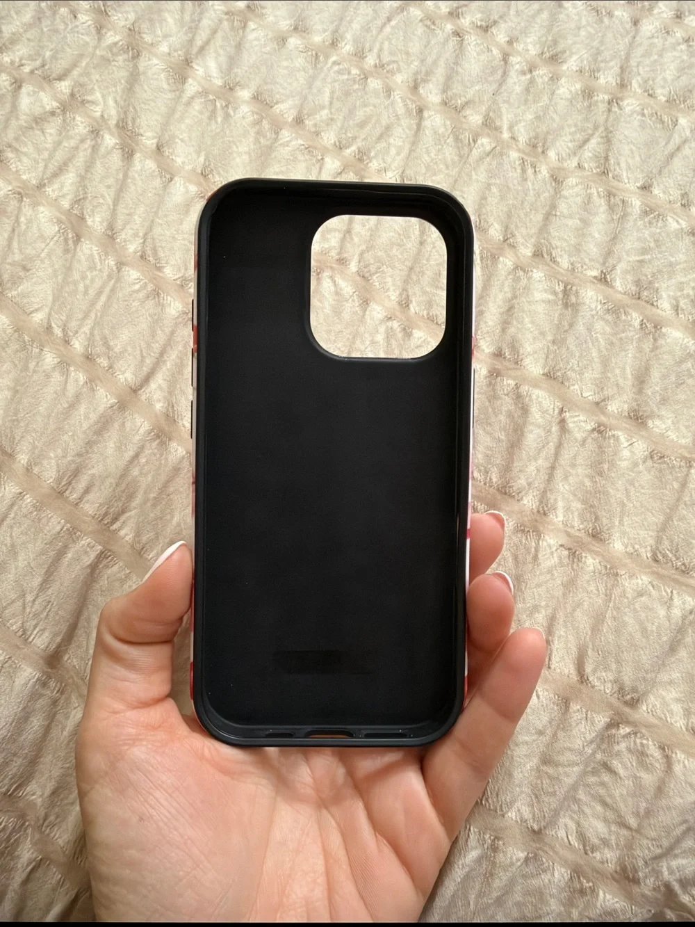 Cherry Print Pink Phone Case - Unbranded